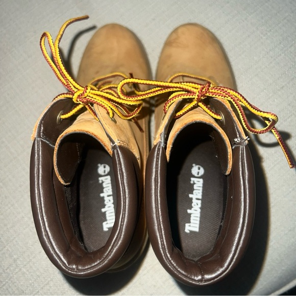 Timberland size 8M Women's Earthkeepers Amston wedge Boot 6 inch wheat - Picture 10 of 11